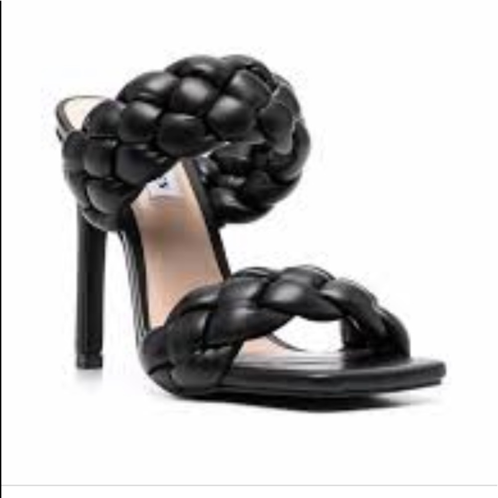 NEW STEVE MADDEN Black Kenley Heel Sandals 9